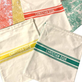 Dior　クリスチャン ディオール　ポーチ　保存袋　巾着　袋　トワルドゥジュイ モチーフ レッド　グリーン　イエロー　限定　コレクション メゾン　cd-pouch-2024pop　ポップアップ　バッグ　 プレゼント　ラッピング　ギフト収納オブジェ小物入れコスメケーストワルドジュイ