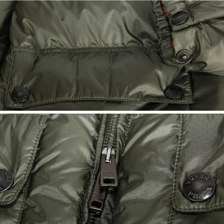楽天市場】PRADA プラダ ダウンジャケット SGB857 1C4G カーキ/F0UHE 