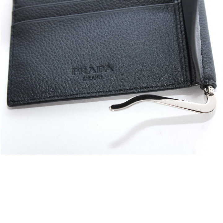 楽天市場】PRADA プラダ 2MN077 2CB2 F0216 マネークリップ付き 二 