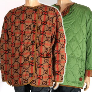 GUCCI �O�b�` 713240 XDB4G 3862 GG�E�[�� ���o�[�V�u�� �m�[�J���[ �W���P�b�g 46�T�C�Y ���ȓ��� �L���e�B���O �O���[�� GG�E�[�� �x�[�W�� �C���^���b�L���OG���U�[���b�y�� �_�E���W���P�b�g�u��