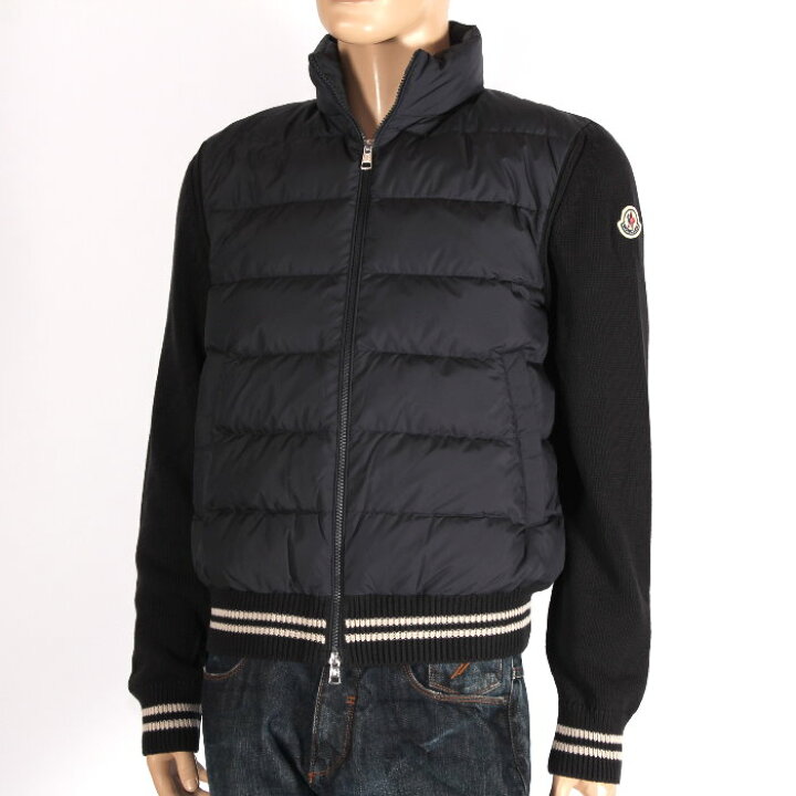 楽天市場】MONCLER モンクレール ニット切替 ダウンジャケット 