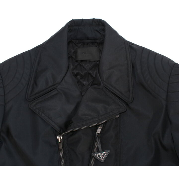 楽天市場】PRADA プラダ SGC014 S221 1WQ8 中綿入り ダブルライダース  