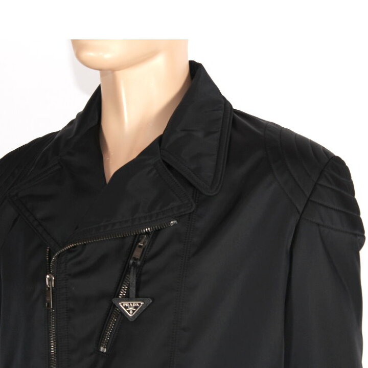 楽天市場】PRADA プラダ SGC014 S221 1WQ8 中綿入り ダブルライダース  