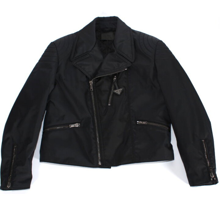 楽天市場】PRADA プラダ SGC014 S221 1WQ8 中綿入り ダブルライダース  