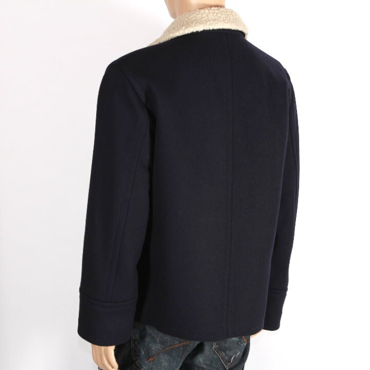 楽天市場】PRADA プラダ SGC026 10VD F0008 ボア ピーコート ネイビー 