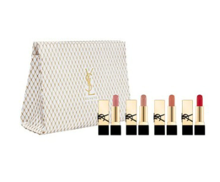 楽天市場】【単品】or【リップ4点+ポーチセット】YSL サンローラン 
