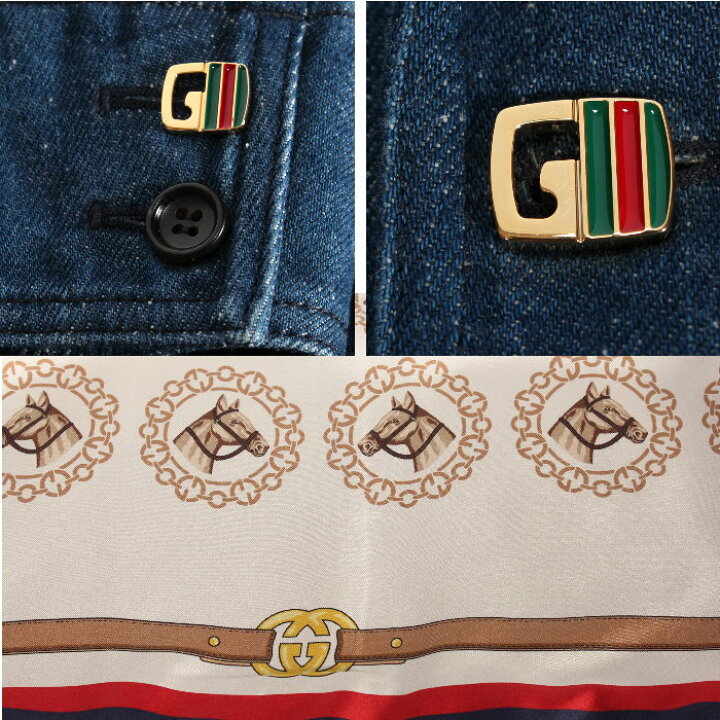 楽天市場】GUCCI グッチ ウォッシュ加工 デニム ジャケット 738640 
