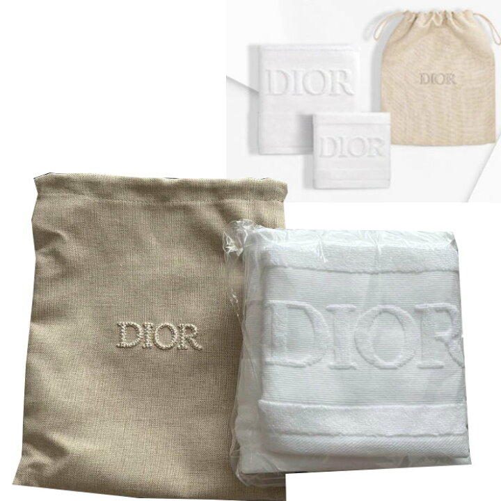 楽天市場】DIOR ディオール 巾着 ポーチ ハンドタオル フェイスタオル 