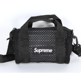 Supreme シュプリーム メッシュ ミニ ダッフル バッグ ブラック Mesh Mini Duffle Bag ボックスロゴ ショルダーバッグ 斜め掛け クロスボディ メンズ レディース ユニセックス 売れ筋