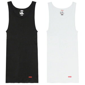 �y1��/�΂甄��z Supreme × Hanes �V���v���[�� �w�C���Y �^�O���X �^���N�g�b�v �u���b�N �z���C�g Tagless Tank Top T�V���c �g�b�v�X �A���_�[�E�F�A �����Y ���f�B�[�X ���j�Z�b�N�X �����