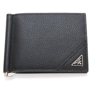 PRADA �v���_ �}�l�[�N���b�v�t�� ��܂���z �u���b�N 2MN077 2CB2 F0002 ���U�[ �g���C�A���O�����S���^�� �����Y ���j�Z�b�N�X �����