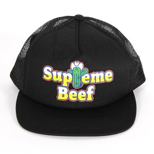 Supreme �V���v���[�� �r�[�t ���b�V�� �o�b�N �L���b�v �u���b�N �t���[�T�C�Y Beef Mesh Back 5-Panel Cap 5�p�l�� ���S�h�J �x�[�X�{�[�� �X�q �n�b�g �����Y ���f�B�[�X ���j�Z�b�N�X �����