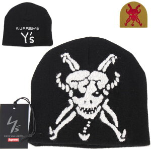 Supreme × Y�fs �V���v���[�� ���C�Y �X�J�� �r�[�j�[ Skull Beanie �u���b�N �I���[�u ���S ���E�W ���}���g ���� �R���{ �X�J�� ���S�h�J �j�b�g�X �L���b�v �X�q �n�b�g �����Y ���f�B�[�X �����Y