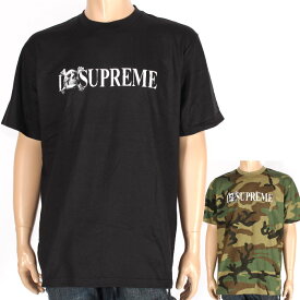 Supreme シュプリーム スカル Tシャツ Skull Tee 半袖 Woodland Tee ウッドランドカモ ブラック クルーネック カットソー トップス メンズ レディース ユニセックス 売れ筋