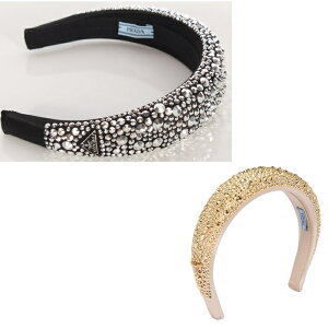 �y���l�i�������z PRADA �v���_ �J�`���[�V�� 1IH019 2D0H �u���b�N×�V���o�[/F063R �x�[�W��×�S�[���h/F052 �t�@�Z�b�g �N���X�^�� ���C���X�g�[�� �T�e�� �w�b�h�o���h �w�A�A�N�Z�T���[ ������ 