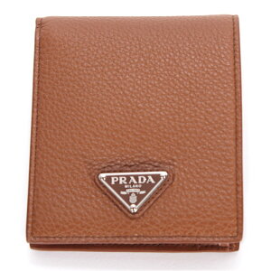 PRADA �v���_ �R�C���p�[�X�t�� ���U�[ �E�H���b�g 2�܂���z 2MO738 2E54 F0046 �u���E�� �g���C�A���O�� ���S���^�� ���K����t�� �E�H���b�g �����Y ���f�B�[�X ���j�Z�b�N�X �����