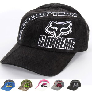 Supreme / Fox Racing �V���v���[�� �t�H�b�N�X ���[�V���O 6�p�l�� �L���b�v �t���[�T�C�Y Fox Racing 6-Panel Cap 5�J���[ ���S�h�J �x�[�X�{�[�� �X�q �n�b�g �����Y ���f�B�[�X ���j�Z�b�N�X �����