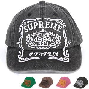 Supreme �V���v���[�� �C�^���[ 6�p�l�� �L���b�v �t���[�T�C�Y Italy 6-Panel Cap 4�J���[ �E�H�b�V�����H ���S�h�J �x�[�X�{�[�� �X�q �n�b�g �����Y ���f�B�[�X ���j�Z�b�N�X �����
