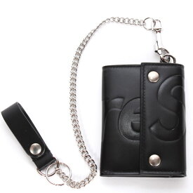 Supreme シュプリーム レザー チェーン ウォレット Leather Chain Wallet 3カラー デボスロゴ 三つ折り 財布 小銭入れ付き メンズ レディース ユニセックス 売れ筋