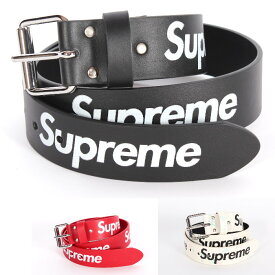 【エントリーpt5倍】【お値段見直し】 Supreme シュプリーム リピートロゴ レザー ベルト Repeat Leather Belt 3カラー エンボス加工ロゴプリント メンズ レディース ユニセックス 売れ筋