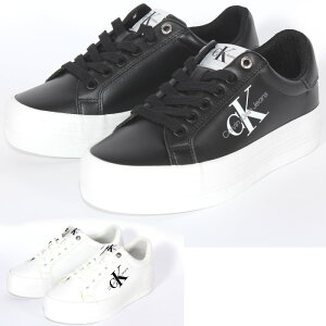 Calvin Klein �J���o���N���C�� ���U�[ �X�j�[�J�[ VULC FLATFORM LACEUP LOW LTH YW0YW00847 �u���b�N/BDS �z���C�g/YAF ���[�X�A�b�v ���� ���[�J�b�g �V���[�Y �C �J���[2�F CK ���f�B�[�X ���j�Z�b�N�X ����