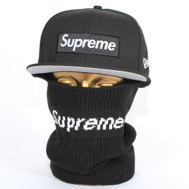 Supreme シュプリーム ボックスロゴ ニューエラ キャップ + バラクラバ Box Logo Cap New Era 59FIFTY + Balaclava ブラック ボックスロゴ 目出し帽 帽子 ハット メンズ レディース ユニセックス 売れ筋