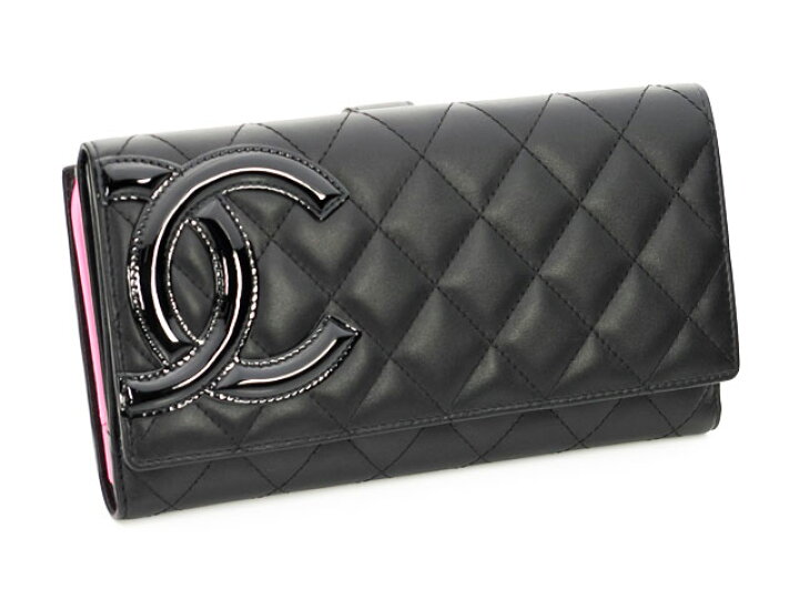 楽天市場】○CHANEL A46643 カンボンライン シャネル Wホック 長財布 