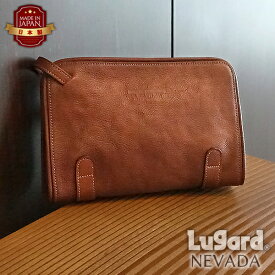 青木鞄 セカンド バッグ [4953] Lugard ネヴァダ メンズ クラッチバッグ 日本製 Made in Japan 牛革 ヌメ革 レザー 鞄 冠婚葬祭 慶弔 フォーマル プレゼント ギフト ラッピング 父の日 誕生日 クリスマス 退職祝い ブラック ブラウン ラガード NEVADA ネバダ