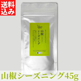 山椒シーズニング (45g) 【送料無料】 【ネコポス】◎ 1000円ポッキリ 調味料 山椒 ちょい足し スパイス シーズニング 味変 香辛料 焼き鳥 ガンラー 薬味 お取り寄せ