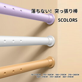 【送料無料】突っ張り棒 強力 70cm～410cm7サイズ選べる つっぱり棒 伸縮棒 カーテンロッド 仕切り 強負荷 ドリル不要 物干し竿 洗濯物干し 布団干し 室内 屋外 調節簡単 耐荷重30kg～ 直径32mm