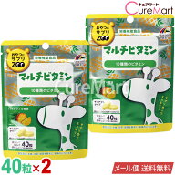おやつにサプリZOO [マルチビタミン] 40粒◆2袋セット ユニマットリケン【メール便送料無料】1000円ポッ…