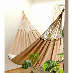 ハンモックライフ ブラジリアン ハンモック ダブルサイズ フリンジなし【1〜2人用 新築 リノベやグランピングにも】 室内 グランピング キャンプ キュリアス ブラジリアン オーガニック お
