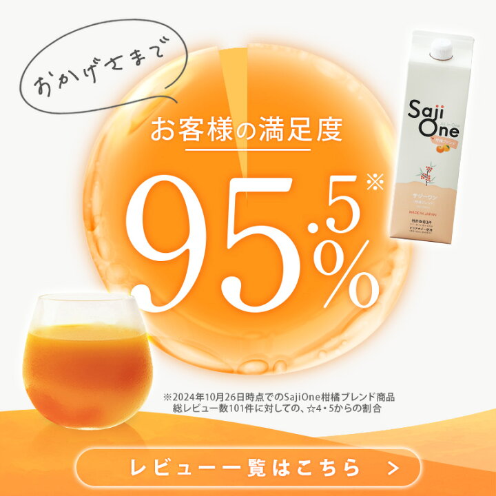 お買い物マラソン限定 クーポン利用で3,071円 楽天総合1位 サジー サジージュース 柑橘ブレンド SajiOne サジーワン 1000ml 希釈タイプ 1ヶ月分 鉄分 ジュース ドリンク 妊婦 子供 葉酸 ビタミン 美容 ゆず オレンジ アミノ酸 無添加 オーガニック