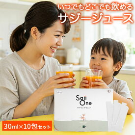 サジー SajiOne 30ml×10包入り スティックタイプ お試し 有機JAS サジージュース 個包装 鉄分補給 無添加 200種類以上の栄養素 持ち運び ビタミン アミノ酸 リンゴ酸 健康 美容 スーパーフード サジーベリー 豊潤 サジーワン