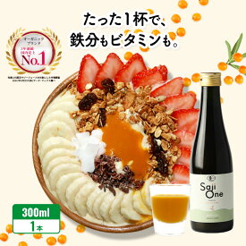 サジーボウル SajiOne サジーワン 300ml サジージュース ピューレ 砂糖不使用 食物繊維 グラノーラ ポリフェノール ヨーグルト バナナ 置き換え ダイエット オーガニック スーパーフード 鉄分 ビタミン フルーツジュース