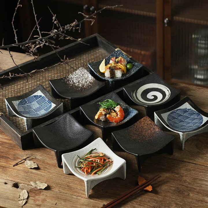 楽天市場】セット 皿 和食器 和食 背の高いお皿 高台皿 脚付き 小皿 