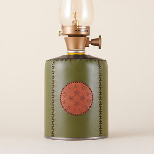 【OJAGA DESIGN オジャガデザイン】 SYLVIA-500 ガスカートリッジカバー バーナー ランタン コンロ ガス缶 OD缶 250 500 アウトドア 革 牛革 本革 レザー プレゼント ギフト カーキ オジャガ キャンプ