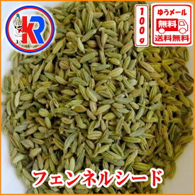 フェンネルシード (Fennel Whole)（100g）、スパイス、インド料理