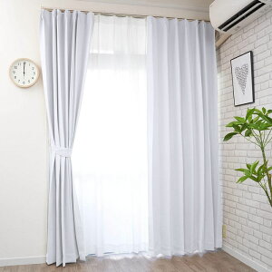 カーテン 4枚セット 遮光 ( 1級 遮光カーテン & 省エネ レースカーテン 各 2枚組 ) カーテン4枚組 遮像レース UVカット レース セット 幅 100cm 150cm 丈 110 135 178 190 200 210 220 230 cm シンプル かわい