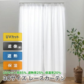 レースカーテン 昼間 見えにくい UV 断熱 保温 省エネ 2枚組 幅100 cm 1枚入 幅 150 200 cm 丈103 133 148 176 183 199 198 208 213 218 228 238cm 送料無料