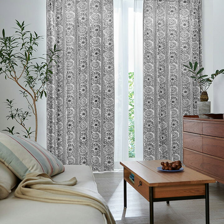 楽天市場 北欧シェードカーテン タイミ ブラック ホワイト フィンレイソン Finlayson モノトーン 北欧ブランドカーテン オーダーカーテン かわいい おしゃれ 花柄 ボタニカル クラシック アイニ ヴァーリ 北欧カーテン通販わくわくカーテン