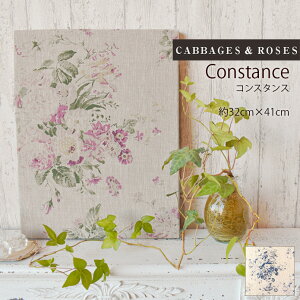 �t�@�u���b�N�p�l�� �R���X�^���X �L���x�W�Y&���[�[�X CABBAGES&ROSES 32×41cm constance �C�M���X �p�� ������� ���킢�� �t�@�u���b�N�{�[�h �E�H�[���p�l�� ���n �M�t�g �u���[ �}���` ���_�� ��