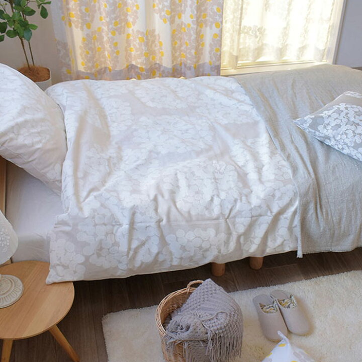 楽天市場 特典あり 掛け布団カバー フロート ダブル 190cm 210cm クォーターリポート アイボリー イエロー サンド グリーン ブルー ピンク Quarter Report 北欧 ベッドカバー コンフォーターケース ベッドリネン 布団カバー おしゃれ コットン 岡理恵子 北欧