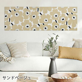 【最大2000円OFFクーポンあり】ファブリックパネル マリメッコ 北欧 ピエニウニッコ marimekko XLサイズ(約135×44cm) サンドベージュ ホワイト ブラック ダークブルー ブルー レッド おしゃれ かわいい ファブリックボード ウォールパネル 生地 ギフト リビング