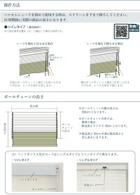 ハニカムシェード彩/レース+プレーンタイプ/ツイン/操作