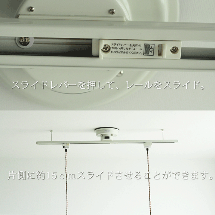 楽天市場】ダクトレール スライド機能 ライティングダクトレール