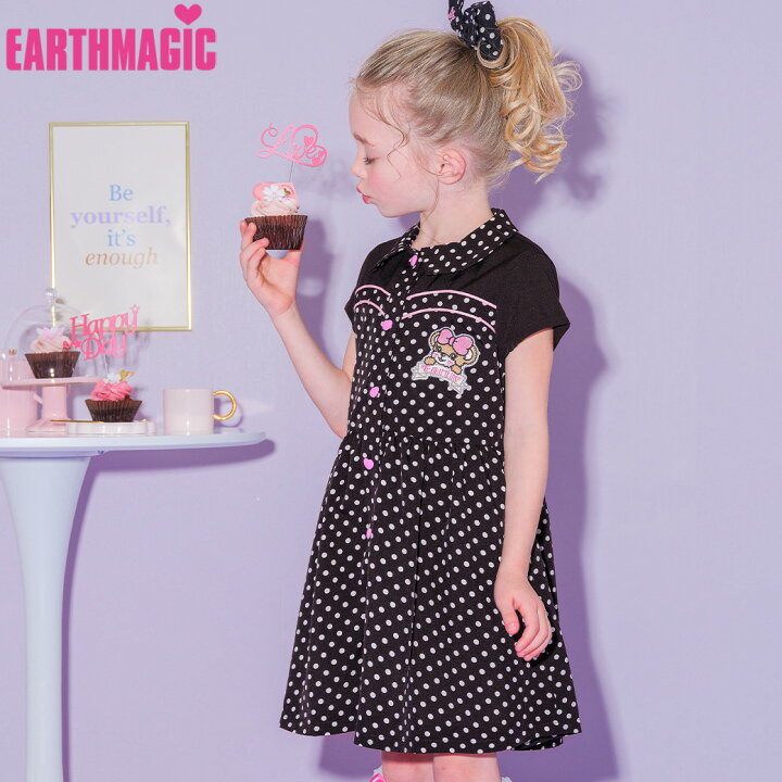楽天市場】【EARTHMAGIC正規取扱店】アースマジック ドット柄襟付き  