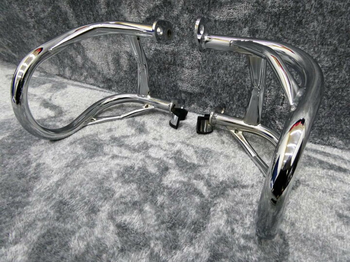 楽天市場】ゼファー750 エンジンガード メッキ 金具 付き 