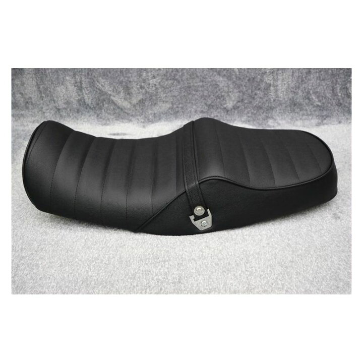 旧 CB400F 黒 皮 ボタン タックロール シート / 完成品 あんこ抜き 旧 