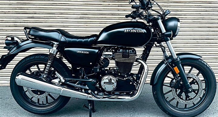 gb350 黒シート 黒皮 変形 タックロールシート GB350 装着画像有 